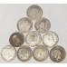 GREAT BRITAIN UK 1876-1935 . THREEPENCE . LOT OF 10 COINS